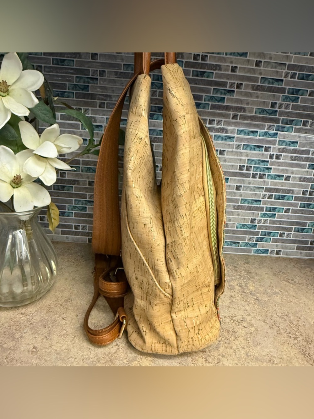 Portugal cork backpack and wallet - Picture 6 of 11
